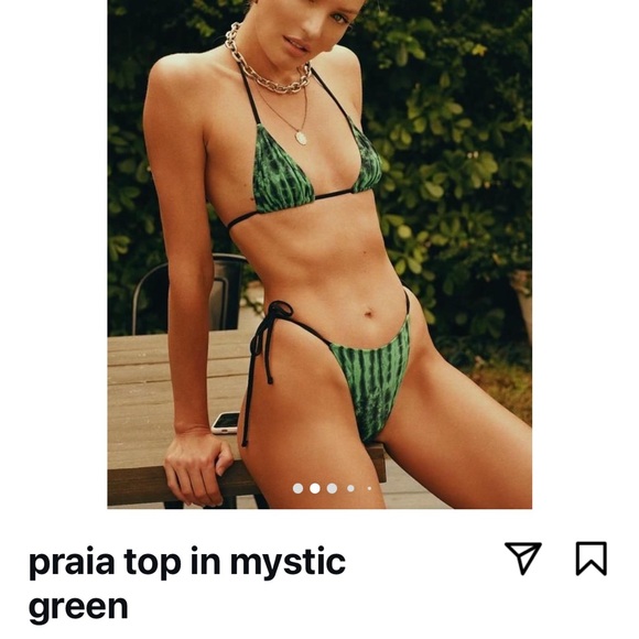 Tropic Of C Praia Top in Mystic Green - Picture 2 of 5